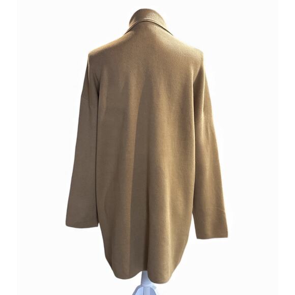 NEW Loft Pocket Cardigan Open Front Sweater Coatigan Camel Beige Womens XL - Picture 3 of 7